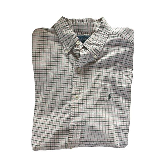 Ralph Lauren Men’s Large Classic Fit Collared Button Up Striped - Picture 3 of 5